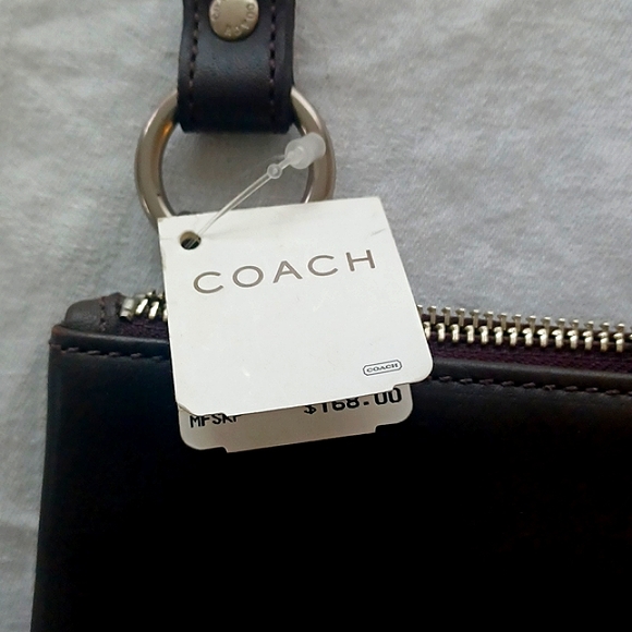 COACH VINTAGE HOBO LEATHER CHELSEA BROWN  CROSSBODY BAG  NEW - Picture 3 of 16